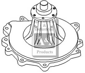 UT1373    Water Pump--Replaces 673623C92