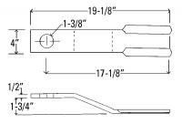 UCP2805    Servis-Rhino Rotary Cutter Blade---Replaces 68-106-3