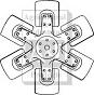 UT1568   Fan--6 Blade--Replaces 69759C3, 69759C2    