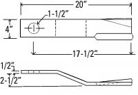 UCP2990    US Mower Rotary Cutter Blade---Replaces 2558363