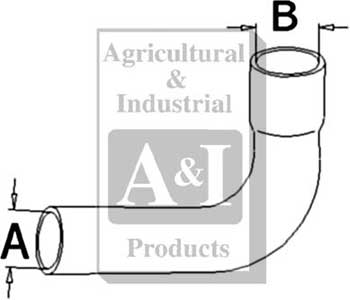 UA30120   Upper Radiator Hose---Replaces 70243014