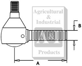 UA10318  Male Tie Rod---Replaces 70256151