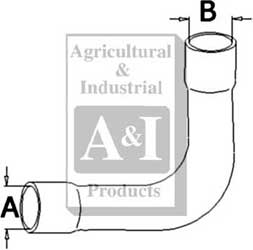 UA30128   Upper Radiator Hose---Replaces 70276095