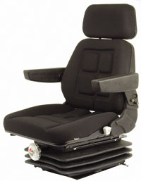 UF82943    Cloth Cab Seat Assembly--Manual Adjuster--Black