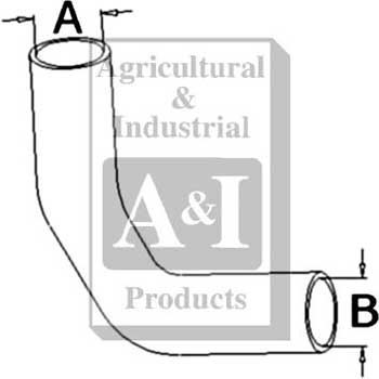 UA30331   Lower Radiator Hose---Replaces 72073294