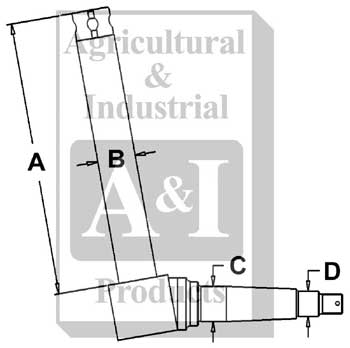 UA10080   Left Spindle---Replaces 72090685