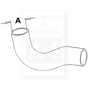 UM21140    Upper Radiator Hose--Replaces 772165M3