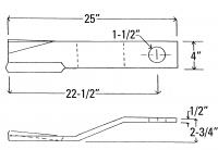 UCP2116    Landpride Rotary Cutter Blade---Replaces 820-137C 