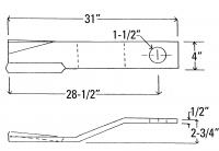 UCP2119    Landpride Rotary Cutter Blade---Replaces 820-138C