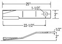 UCP2600    Mono Rotary Cutter Blade---Replaces 850500