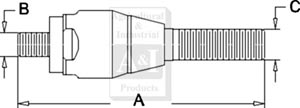 UF02506   Ball Joint--Steering Cylinder--Replaces 85805975