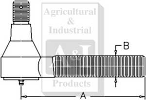 UF02522   Tie Rod (LH Thread)--Replaces 86020751