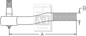 UF02527   Tie Rod (LH Threaded)--Replaces 86024884