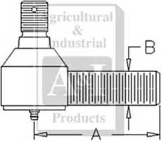 UF02525   Tie Rod--Replaces 86502997