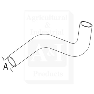 UM20570   Lower Radiator Hose--Replaces 885563M1, 885563M2