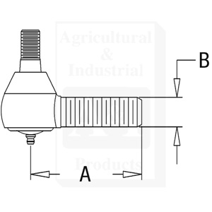 UCA00471   Short Tie Rod End---Replaces A160200