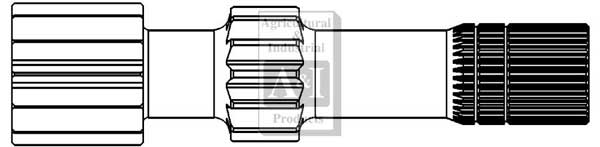 UCA50405    Differential Sunshaft---Replaces A168167