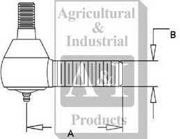 UCA00461   Short Tie Rod End---Replaces A43376