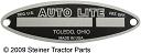 UW40200   Blank Starter Tag-Autolite---ABC517