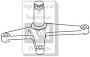 UJDBC010   Bellcrank--Replaces AR91811, R70230