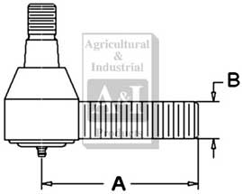 UF02395   Tie Rod End--Replaces C7NN3289B