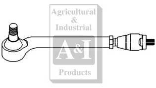 UF02329    Tie Rod Assembly--RH--Replaces CAR125215, 81862983