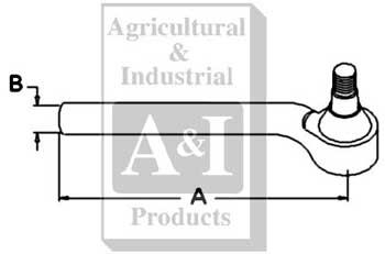 UF02358   Tie Rod --LH--Replaces CAR48979, CAR49019