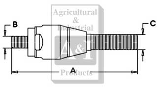 UF02356   Ball Joint Assembly--RH--Replaces CAR49008