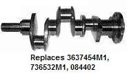 UM12545    Crankshaft---Perkins 3 Cyl. with Rope Rear Seal 