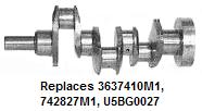 UM12547    Crankshaft---Perkins 3 Cyl. with Lip Type Rear Seal  