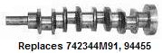 UM14421    Crankshaft---Perkins AD4.203 with Keyed Nose and Lip Rear Seal  