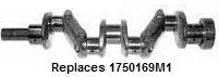 UM12337    Crankshaft---Z129, Z134---Replaces 830686M91, 1750169M1  