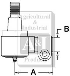 UF02502   Tie Rod End--Replaces E7NN3N981BB