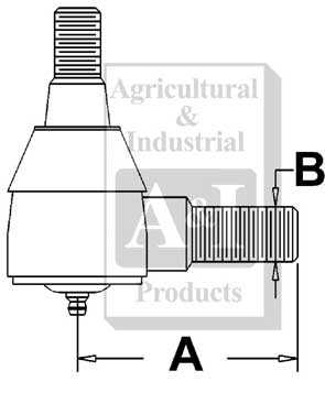 UCA00466   Steering Cylnder Tie Rod End---Replaces G102130, A62069 