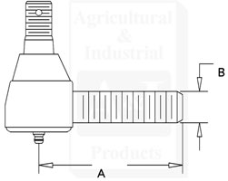 UCA00401   Tie Rod End-Right---Replaces G45368