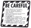 UJD80743  BE-CAREFUL Plate  (1961-1972)