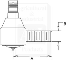 UCA00515   Power Steering Cylinder End---Replaces K207721