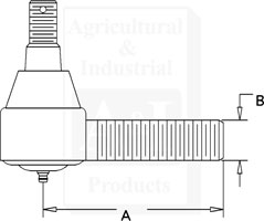 UCA00541   Tie Rod End---Replaces K260250