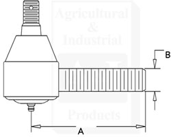 UCA00500   Tie Rod End---Replaces K908071 