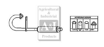 UM31200     Vertical Muffler Assembly---1 Piece---MF-8 