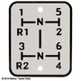 UW81505    Shift Pattern Plate---Replaces 101433A