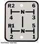 UW81502   Shift Pattern Plate---Replaces 101434A 