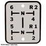 UW81503   Shift Pattern Plate---Replaces 102682A 