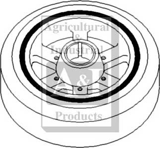 UJD17760   Crankshaft Pulley---Replaces RE57603