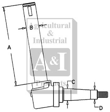 UA10010    Spindle---Replaces 70237434, 237434  