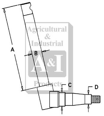 UA10040    Left Spindle---Replaces 72098428