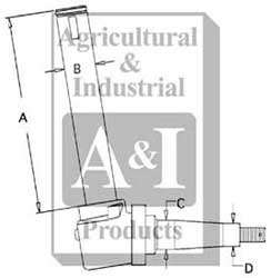 UA10211    Right Spindle---Replaces 1022019