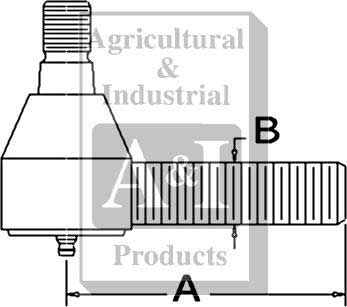 UA10336   Tie Rod---Replaces 72093532  