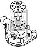 UA30466    Water Pump---Replaces 74517362, 134680, 4516959