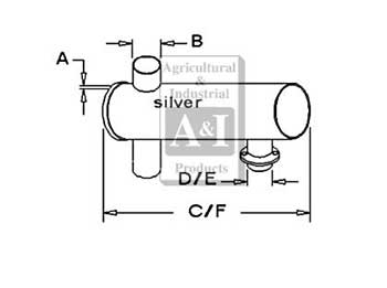 UA41170    Horizontal Muffler---Replaces 70243283